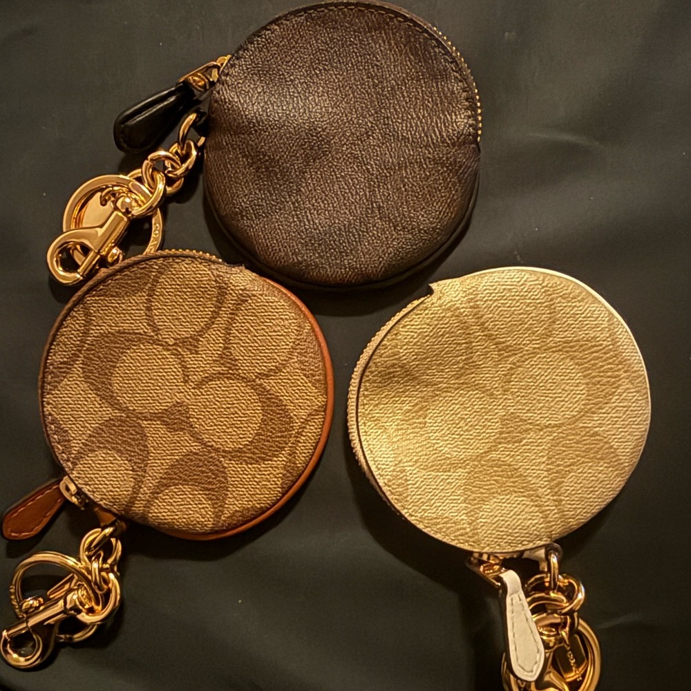 3 Coach Coin Pouches